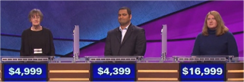Final Jeopardy Results for Thursday, March 24, 2016