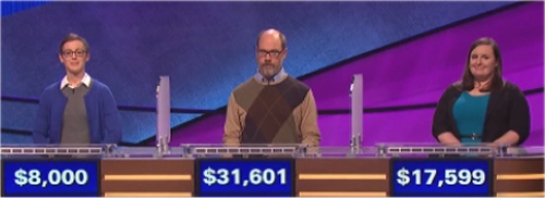 Final Jeopardy Results for Tuesday, March 29, 2016