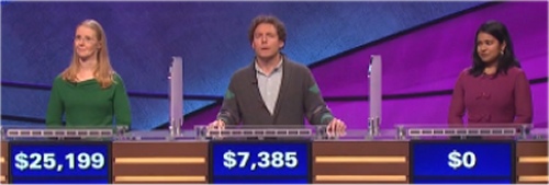 Jeopardy Results for March 3, 2016