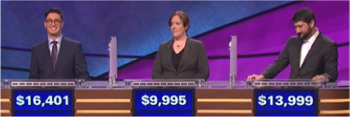 Final Jeopardy Results for Tuesday, April 26, 2016