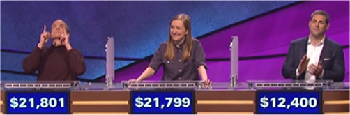 Final jeopardy results for Wednesday, April 6, 2016