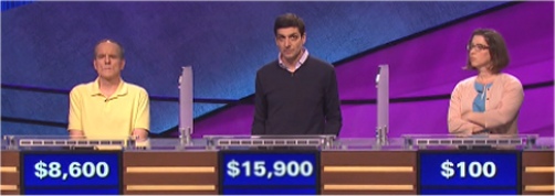 Final Jeopardy Results for Thursday, April 7, 2016