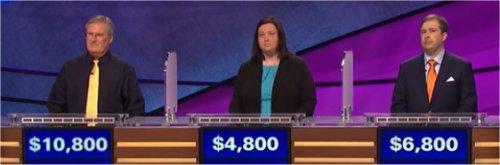 Final Jeopardy (5/10/2017) David Clemmons, Stephanie Mitchell, Cody Vest