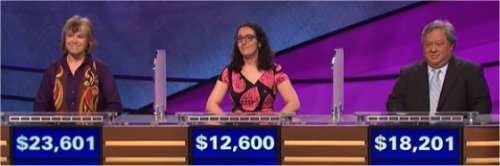 Final Jeopardy (5/16/2017) Nan Cohen, Susannah Nichols, Eduardo Sevilla