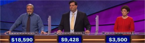 Final Jeopardy (5/26/2017) Jon Groubert, Sam Spencer, Liz Bass