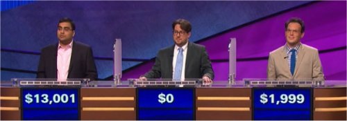 Final Jeopardy (5/5/2017) Ragavan Ramsubramani, Seth Madej, Rich Steeves