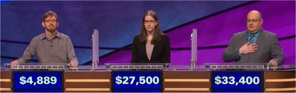 Final Jeopardy (6/14/2017) Tucker Dunn, Becca Arm, Phil Ricciardi