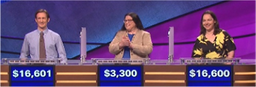 Final Jeopardy Results for Tuesday, June 15, 2016