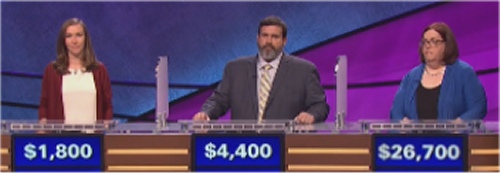 Final Jeopardy! results for Tuesday, June 2, 2016