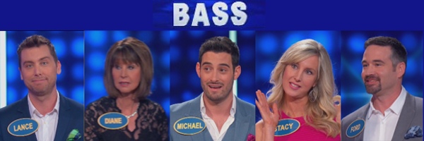 Lance Bass with family on Family Feud (6-26-2016)