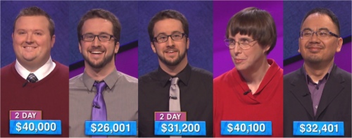 Jeopardy! champs prizes for the week of April 11, 2016