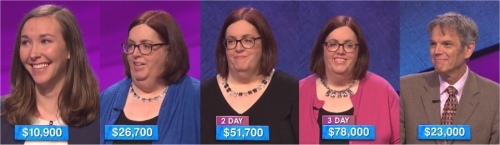 Daily winnings for the week of June 20, 2016 on Jeopardy!