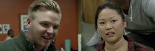 Brett Davern and Jee Young Han in Shameless