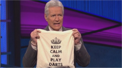 Alex Trebek gets a Keep Calm gift