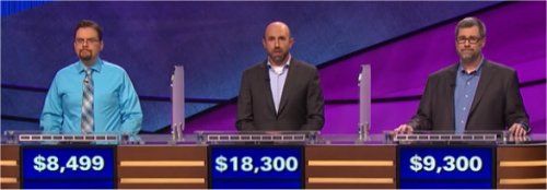 Final Jeopardy (6/30/2017) Clint Thompson, Allan Ashley, John Eisenman