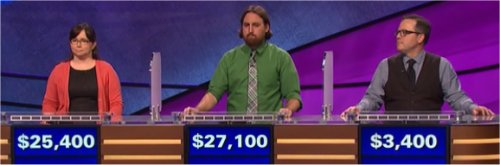Final Jeopardy (7/20/2017) Deborah Elliott, Justin Vossler, Doug Groshart 