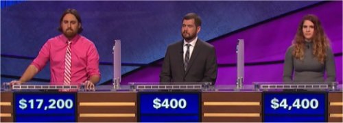 Final Jeopardy (7/26/2017) Justin Vossler, Seth Cope, Kellie Packwood