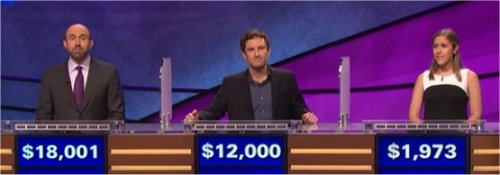 Final Jeopardy (7/5/2017) Jon Eisenman, Chloë Zung, Sebastian Davis