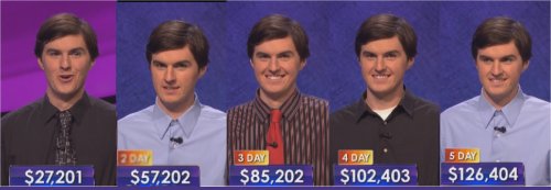 5x Jeopardy Champ, Brennan Bushee