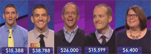 Jeopardy Champs: week of 6-29-15
